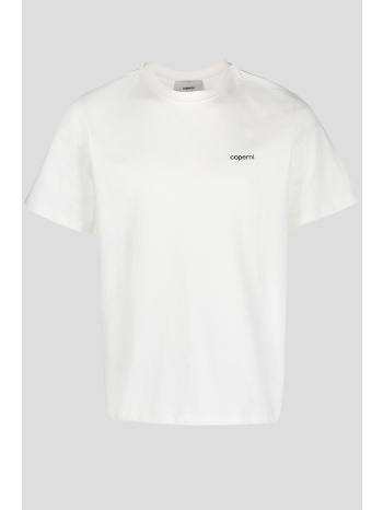 ανδρικό λευκό washed logo-print t-shirt in white coperni σε προσφορά