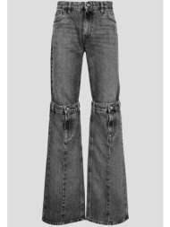 ανδρικό μαύρο open knee jeans in black coperni