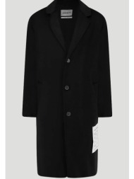 ανδρικό μαύρο cappotto outdoor coat raffaello bettini