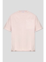 ανδρικό ροζ back stripes t-shirt with pocket stone island