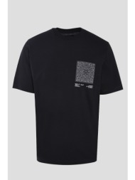 ανδρικό μαύρο bandana-appliqué cotton t-shirt amiri