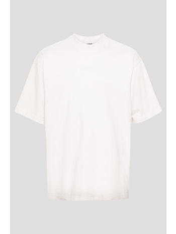 ανδρικό λευκό reflective-logo cotton t-shirt balenciaga σε προσφορά