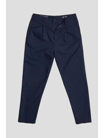 ανδρικό μπλε pleated chino relaxed tapered trousers g-star