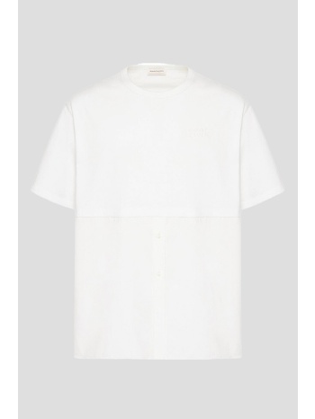 ανδρικό λευκο t-shirt with shirt detail alexander mcqueen σε προσφορά