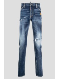 ανδρικό denim distressed slim-fit jeans dsquared