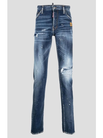 ανδρικό denim distressed slim-fit jeans dsquared σε προσφορά