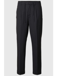 ανδρικό μαύρο pleated trousers in black selected homme