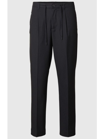 ανδρικό μαύρο pleated trousers in black selected homme σε προσφορά