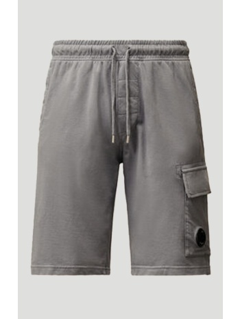 ανδρικό γκρι light fleece cargo lens shorts c.p. company σε προσφορά