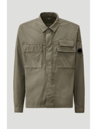 ανδρικό γκρι organic gabardine utility lens shirt c.p. company