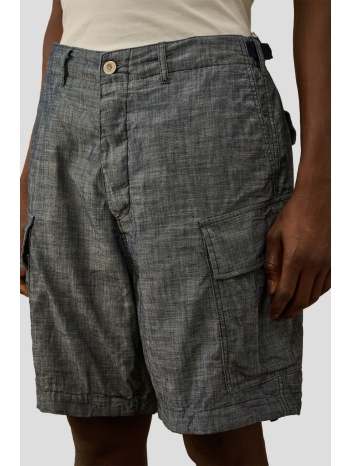 ανδρικό μαύρο chambray cargo shorts c.p. company σε προσφορά