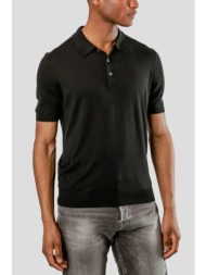 ανδρικό μαύρο polo t-shirt gran sasso