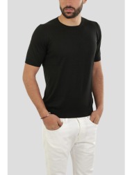 ανδρικό μαύρο slik t-shirt gran sasso