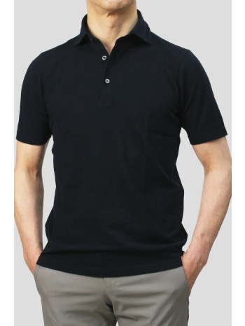 ανδρικό μαύρο polo men`s t-shirt gran sasso