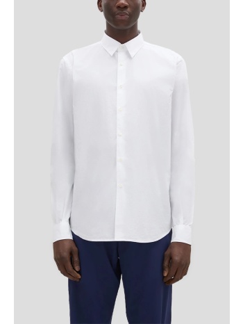 ανδρικό λευκό cotton poplin shirt aspesi σε προσφορά