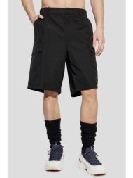ανδρικό μαύρο black cargo shorts moncler