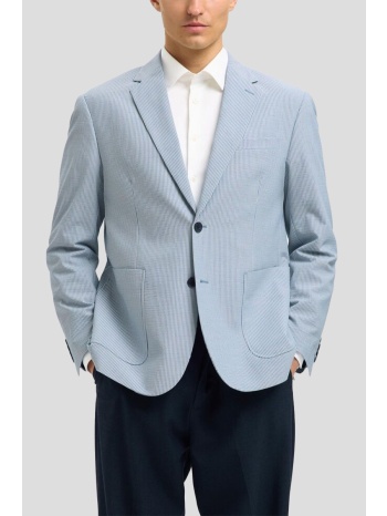 ανδρικό μπλε seersucker blazer selected homme σε προσφορά