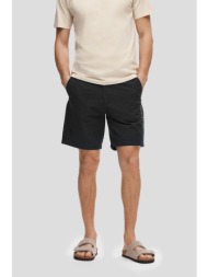 ανδρικό μαύρο seersucker shorts selected homme