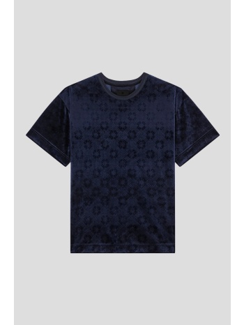 ανδρικό μπλε monogram 72 velvet t-shirt givenchy σε προσφορά