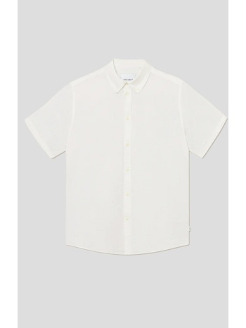 ανδρικό λευκό kris linen ss shirt les deux σε προσφορά