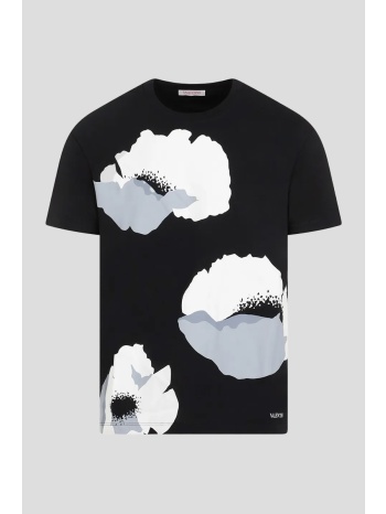ανδρικό μαύρο black cotton t-shirt valentino garavani σε προσφορά