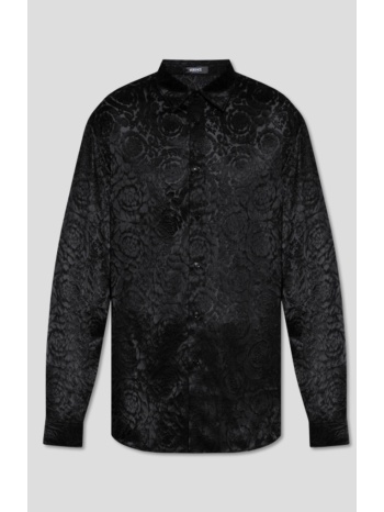 ανδρικό μαύρο shirt with transparent pattern versace σε προσφορά