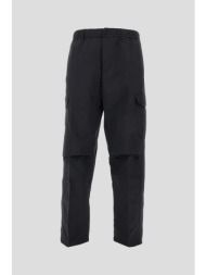 ανδρικό μαύρο tech-poplin laminar cargo pants herno