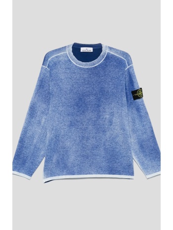 ανδρικό μπλε garment-dyed shirt stone island σε προσφορά