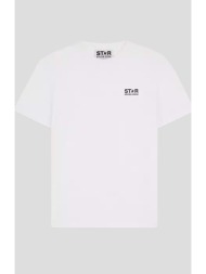 ανδρικό λευκό white star collection t-shirt golden goose