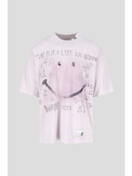 ανδρικό roz cotton t-shirt in pink maison mihara yasuhiro