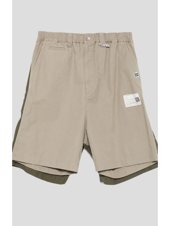 ανδρικό πράσινο layered cargo shorts maison mihara yasuhiro σε προσφορά