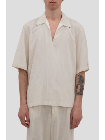 ανδρικό μπεζ men`s short sleeve shirt i`m brian σε προσφορά