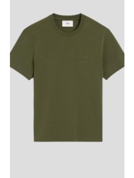 ανδρικό πράσινο green cotton ami de coeur t-shirt ami paris
