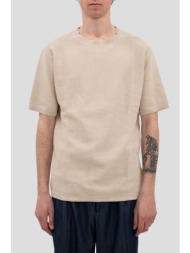 ανδρικό μπεζ cotton knit ...