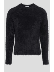 ανδρικό μαυρο wild puffy knit crewneck sweater marine serre