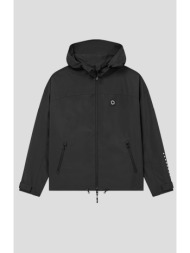 ανδρικό μαύρο windbreaker in technical cotton kenzo