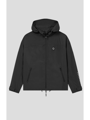 ανδρικό μαύρο windbreaker in technical cotton kenzo