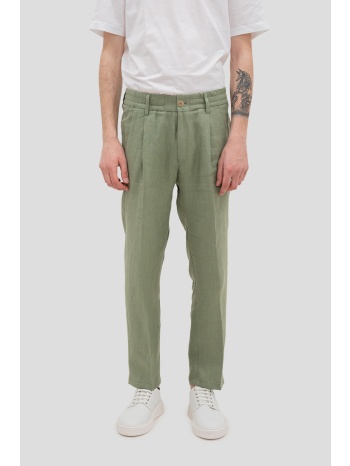 ανδρικό πράσινο linen trousers `chasy` drykorn σε προσφορά