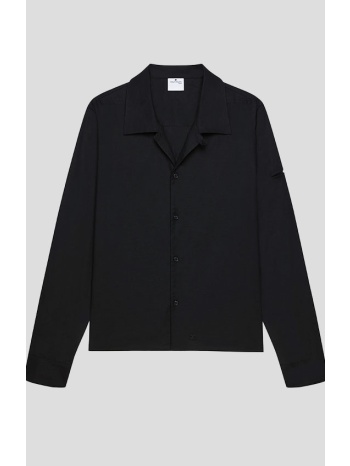 ανδρικό μαύρο light long-sleeved cotton shirt courrèges σε προσφορά