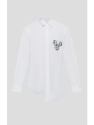 ανδρικό λευκό shirt woven comme des garcons
