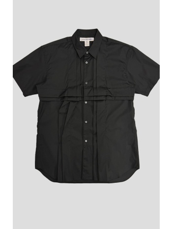 ανδρικό μαύρο short-sleeved shirt with 3d effect comme des σε προσφορά