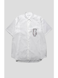 ανδρικό λευκό white cotton shirt comme des garcons