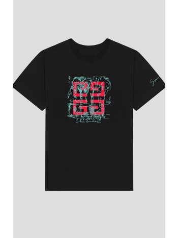 ανδρικό μαύρο 4g t-shirt in cotton givenchy σε προσφορά