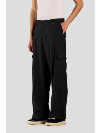 ανδρικό μαύρο wide-leg cargo pants i`m brian σε προσφορά