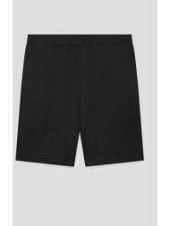 ανδρικό μαύρο bermuda shorts wip linen unity