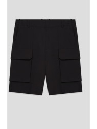 ανδρικό μαύρο bermuda shorts cargo unity