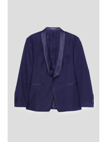 ανδρικό μπλε tuxedo jacket two buttons double peaked lapel